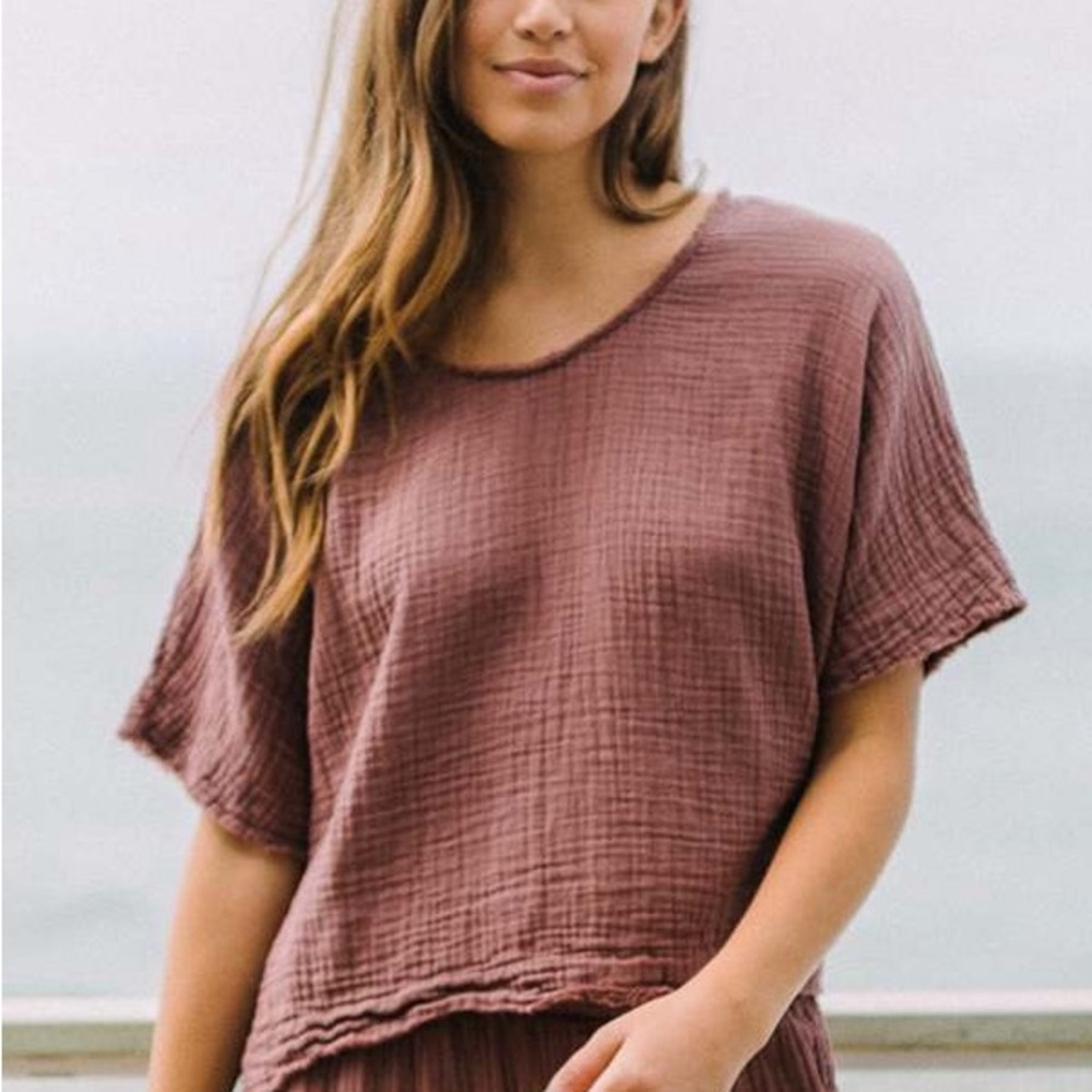 9Seed Indio Oversized Tee Clay 100% Cotton Small